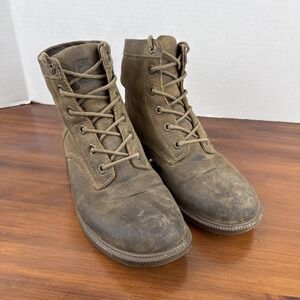 Kodiak All Weather Womens Size 9.5 Olive Green Leather Waterproof Combat Boots